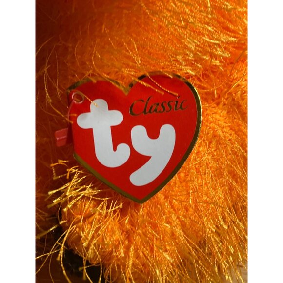 Ty Classic Alacazam Orange Halloween Cat Plush With Hat - Picture 9 of 15